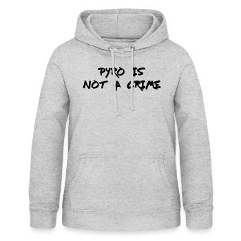 Pyro is not a Crime - Women's Hoodie - light heather grey - Front - AI Model Female 172 light (172cm)