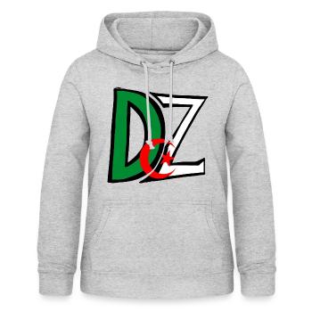 Dz Algeria - Women's Hoodie - light heather grey - Front - AI Model Female 172 light (172cm)