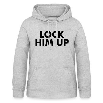 Lock him up - Sweat à capuche Femme - gris clair chiné - Devant - AI Model Female 172 light (172cm)