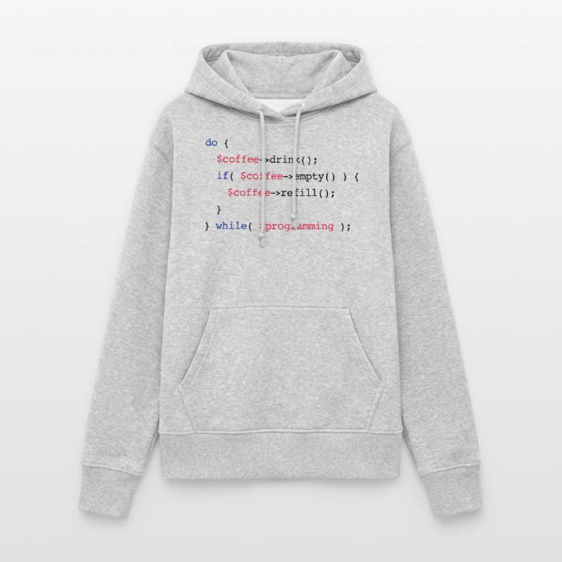 Code Coffee Refill Programmierung PHP Frauen Hoodie