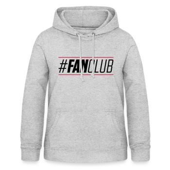 hashtag du fan club - Sweat à capuche Femme - gris clair chiné - Devant - AI Model Female 172 light (172cm)