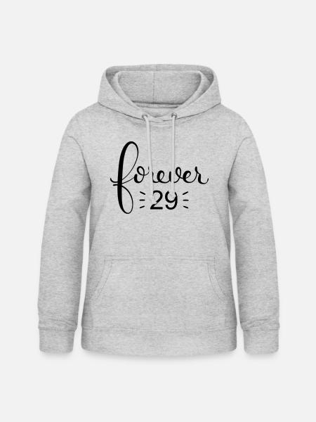 forever 29 - Frauen Hoodie - Hellgrau meliert