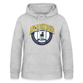 Ted Lasso AFC Richmond Logo - Frauen Hoodie - Hellgrau meliert - Vorne - AI Model Female 172 light (172cm)