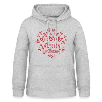Lehrerin der Herzen Geschenk Klassenlehrerin - Frauen Hoodie - Hellgrau meliert - Vorne - AI Model Female 172 light (172cm)