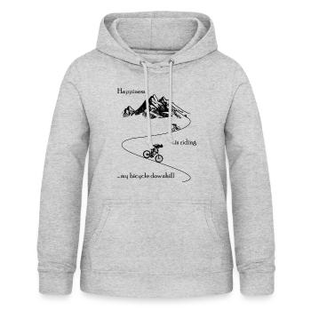 Descente VTT vélo tout-terrain VTT VTT - Sweat à capuche Femme - gris clair chiné - Devant - AI Model Female 172 light (172cm)