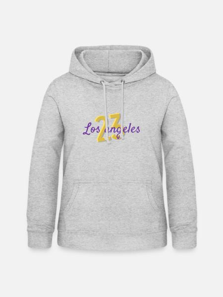 Lebron Basketball - Frauen Hoodie - Hellgrau meliert