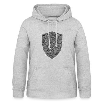 Ritter - Frauen Hoodie - Hellgrau meliert - Vorne - AI Model Female 172 light (172cm)