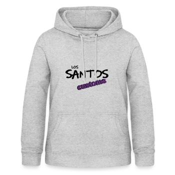 Los Santos Customs - Frauen Hoodie - Hellgrau meliert - Vorne - AI Model Female 172 light (172cm)