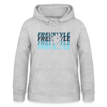 Freestyle - Women's Hoodie - light heather grey - Front - AI Model Female 172 light (172cm)