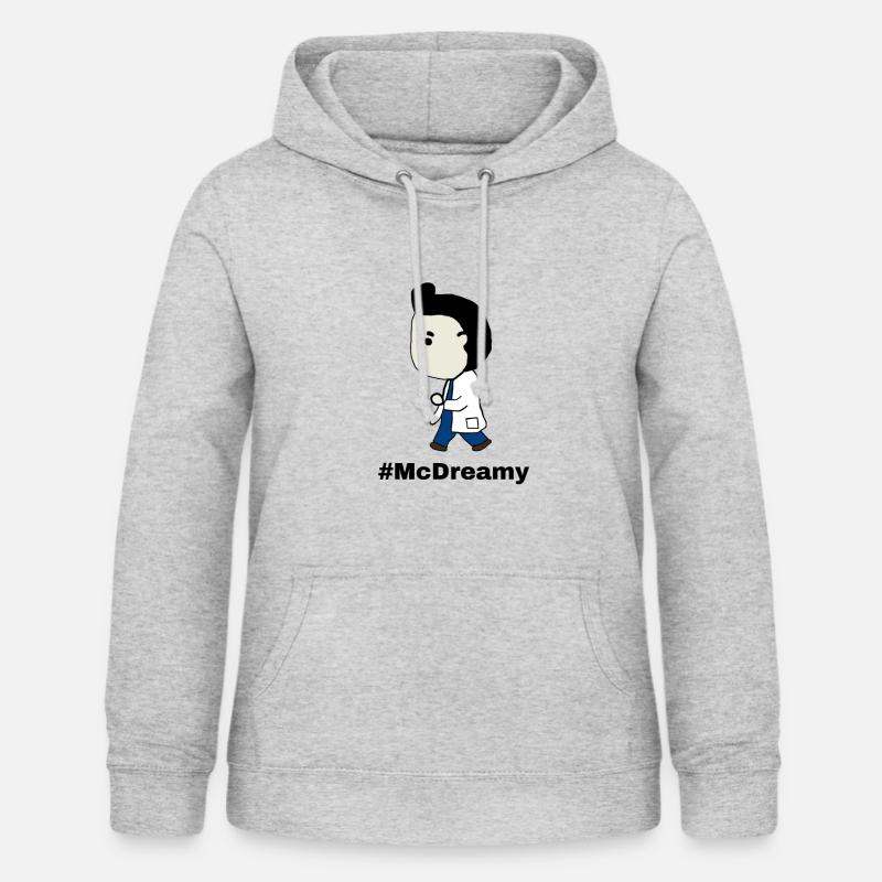 Gray's Anatomy - #McDreamy - Sweat à capuche Femme - gris clair chiné