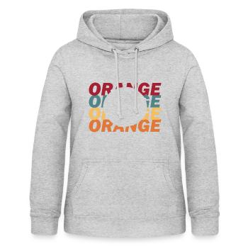 Orangensaft Orange - Frauen Hoodie - Hellgrau meliert - Vorne - AI Model Female 172 light (172cm)