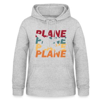 Aviation - Women's Hoodie - light heather grey - Front - AI Model Female 172 light (172cm)