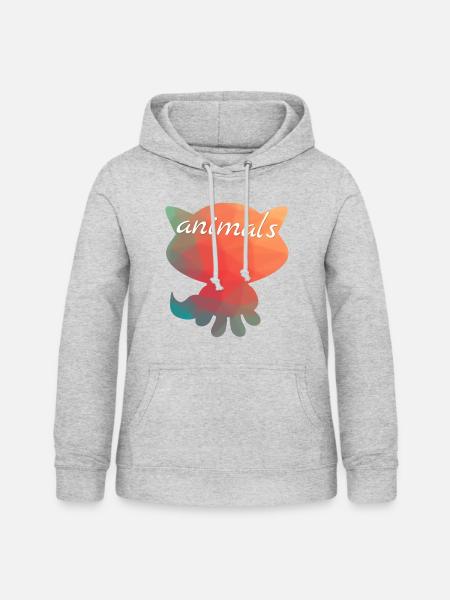 Tiere Tier - Frauen Hoodie - Hellgrau meliert