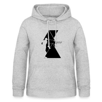Golf - Frauen Hoodie - Hellgrau meliert - Vorne - AI Model Female 172 light (172cm)