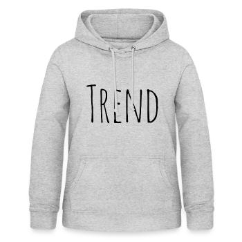 tendance - Sweat à capuche Femme - gris clair chiné - Devant - AI Model Female 172 light (172cm)