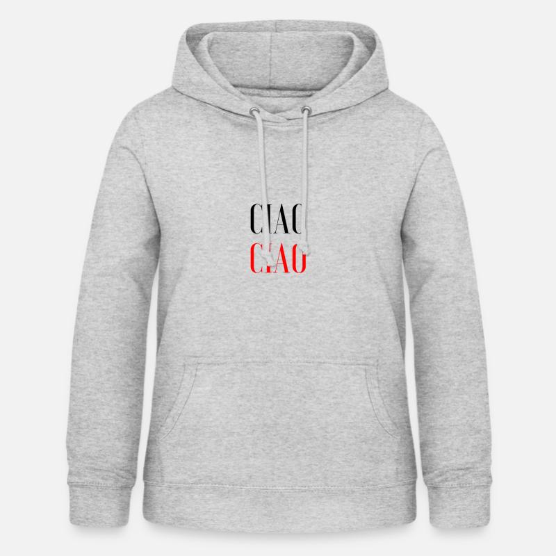 CIAO CIAO - Sweat à capuche Femme - gris clair chiné
