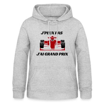 Ich kann keinen großen Preis haben - Frauen Hoodie - Hellgrau meliert - Vorne - AI Model Female 172 light (172cm)