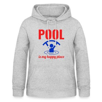 Wassergymnastik Aqua Fitness Aqua Exercise Pool - Frauen Hoodie - Hellgrau meliert - Vorne - AI Model Female 172 light (172cm)