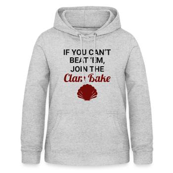 Clam Shell Seashells Collector Beachcomber Beach - Women's Hoodie - light heather grey - Front - AI Model Female 172 light (172cm)