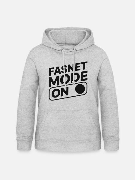 Fasnet Mode On - Frauen Hoodie - Hellgrau meliert