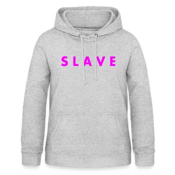 Slave - Frauen Hoodie - Hellgrau meliert - Vorne - AI Model Female 172 light (172cm)