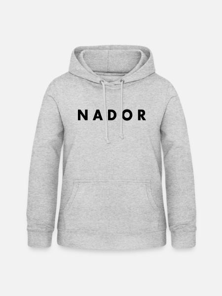 Nador - Frauen Hoodie - Hellgrau meliert