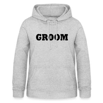 Groom - Frauen Hoodie - Hellgrau meliert - Vorne - AI Model Female 172 light (172cm)