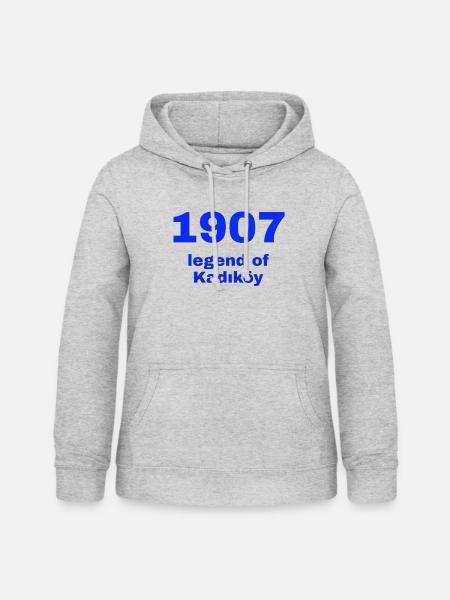 Kadıköy - Frauen Hoodie - Hellgrau meliert