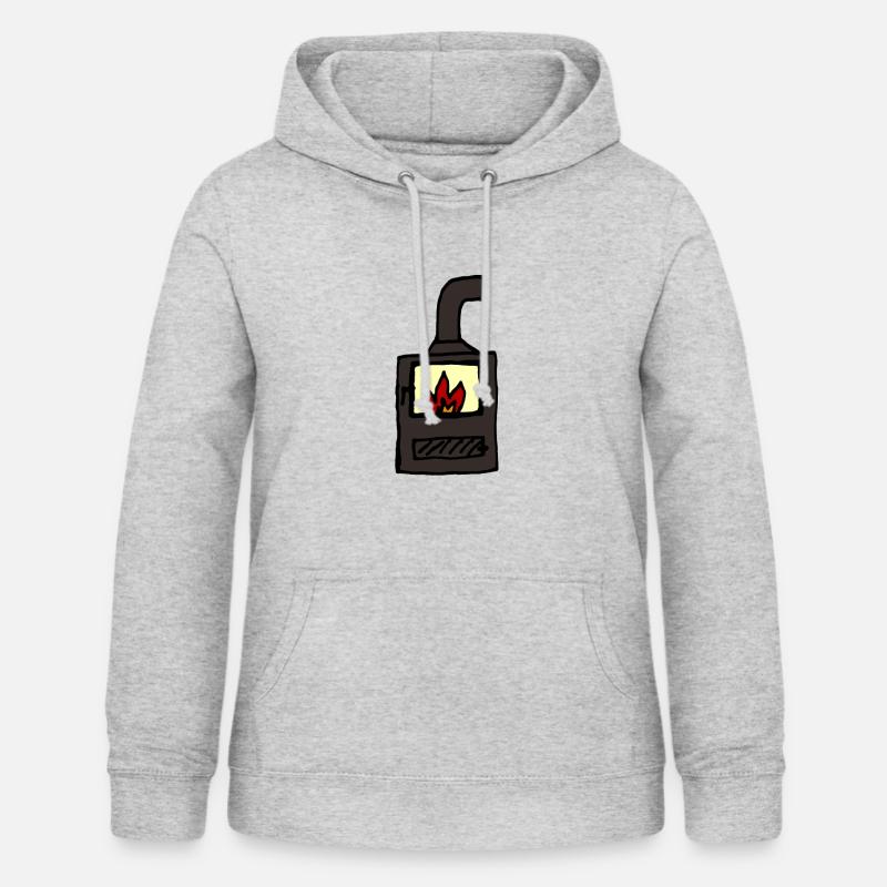 Fire, oven, gift idea - Women's Hoodie - light heather grey