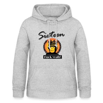 16! Super Geschenk 16. Geburtstag - Frauen Hoodie - Hellgrau meliert - Vorne - AI Model Female 172 light (172cm)