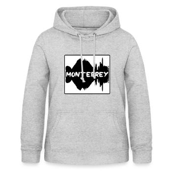 Monterrey Mexiko Skyline Silhouette Reise Souveni - Frauen Hoodie - Hellgrau meliert - Vorne - AI Model Female 172 light (172cm)