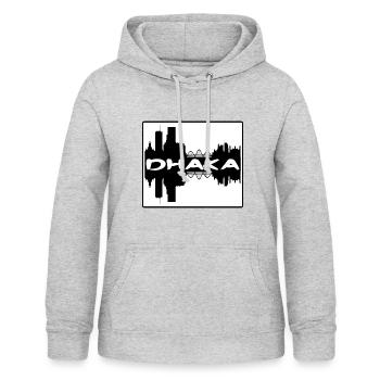 Dhaka Bangladesh Skyline Silhouette Travel Souveni - Women's Hoodie - light heather grey - Front - AI Model Female 172 light (172cm)