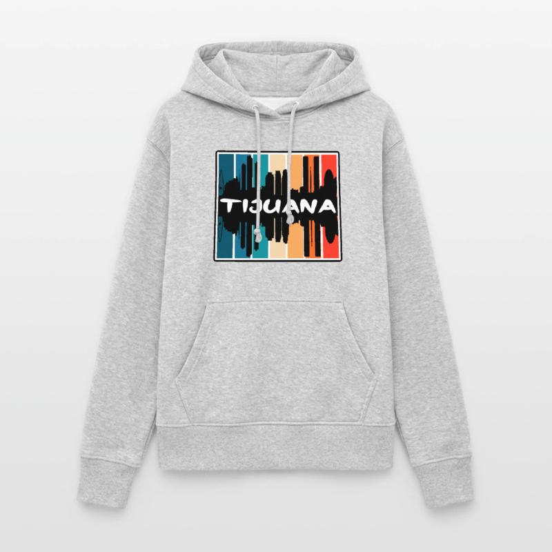 Tijuana Mexiko Skyline Silhouette Reise Souvenir Frauen Hoodie