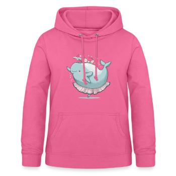 Wal-Walzer - Frauen Hoodie - Pink - Vorne - AI Model Female 172 light (172cm)