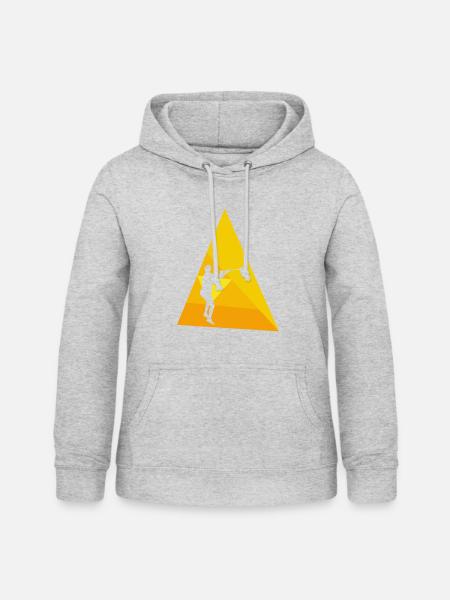 Lacrosse Crosse Intercrosse field - Frauen Hoodie - Hellgrau meliert