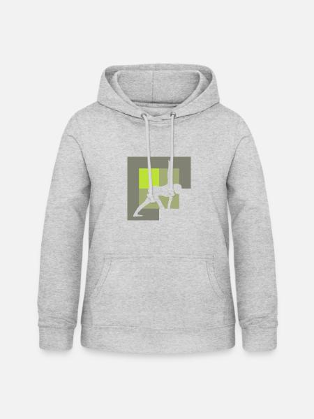 Yoga Mantra - Frauen Hoodie - Hellgrau meliert