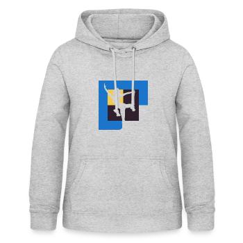 Yoga Mantra Mantra Sonnengruss - Frauen Hoodie - Hellgrau meliert - Vorne - AI Model Female 172 light (172cm)