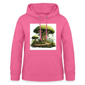 Uralte Weisheit - Frauen Hoodie - Pink - Vorne - AI Model Female 172 light (172cm)