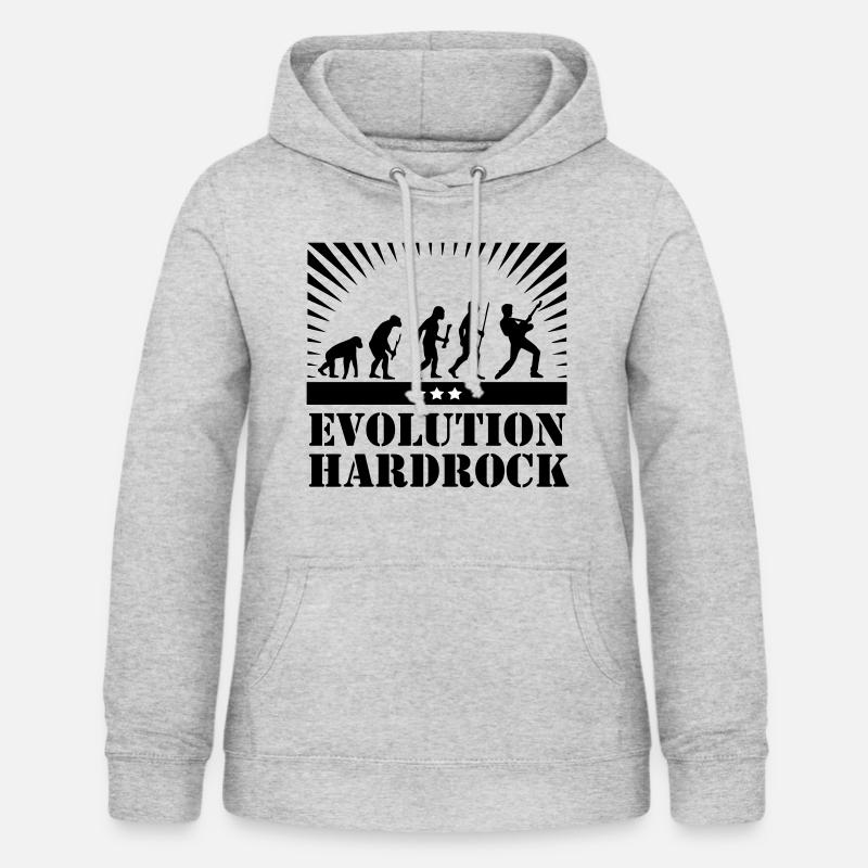 Evolution Hardrock - Frauen Hoodie - Hellgrau meliert