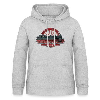 Märklin Ich Fahre Spur 1 - Frauen Hoodie - Hellgrau meliert - Vorne - AI Model Female 172 light (172cm)