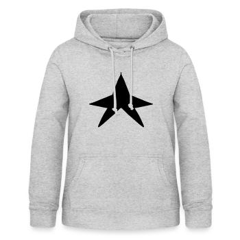 Form Stern symbol - Frauen Hoodie - Hellgrau meliert - Vorne - AI Model Female 172 light (172cm)