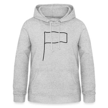 flagge symbol form - Frauen Hoodie - Hellgrau meliert - Vorne - AI Model Female 172 light (172cm)
