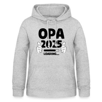 Opa 2025 Loading - Frauen Hoodie - Hellgrau meliert - Vorne - AI Model Female 172 light (172cm)