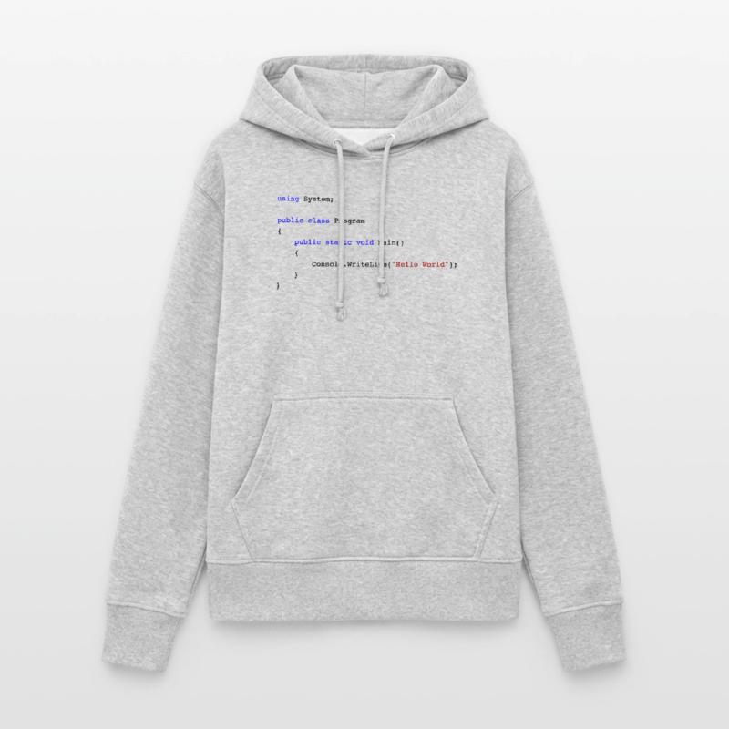 C# .NET Code Hello World Programmierer Geschenk Frauen Hoodie