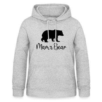 Mama Bär Beste Mutter Geschenkidee Familie - Frauen Hoodie - Hellgrau meliert - Vorne - AI Model Female 172 light (172cm)