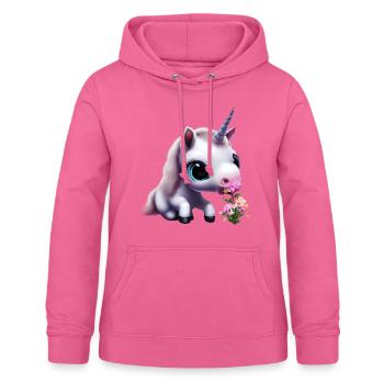 Joli bouquet d’odeurs de licorne - Sweat à capuche Femme - rose - Devant - AI Model Female 172 light (172cm)