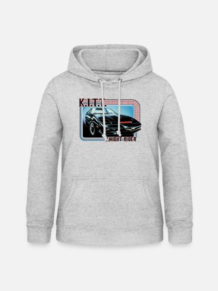 KITT Knight Rider - Frauen Hoodie - Hellgrau meliert