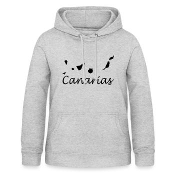 Canary Islands - Frauen Hoodie - Hellgrau meliert - Vorne - AI Model Female 172 light (172cm)