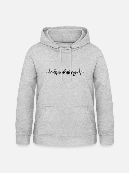 EKG Brandenburg - Frauen Hoodie - Hellgrau meliert