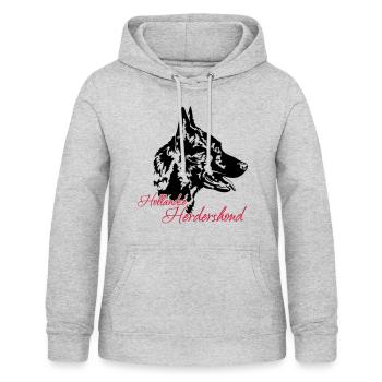 Berger hollandais - Sweat à capuche Femme - gris clair chiné - Devant - AI Model Female 172 light (172cm)